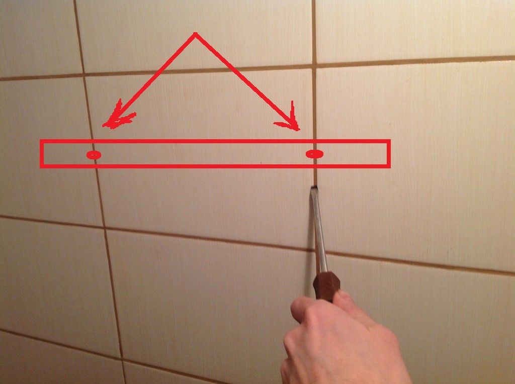 Отверстия под полку