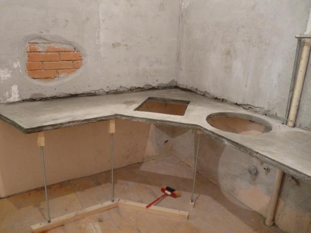 Гипсокартонная столешница