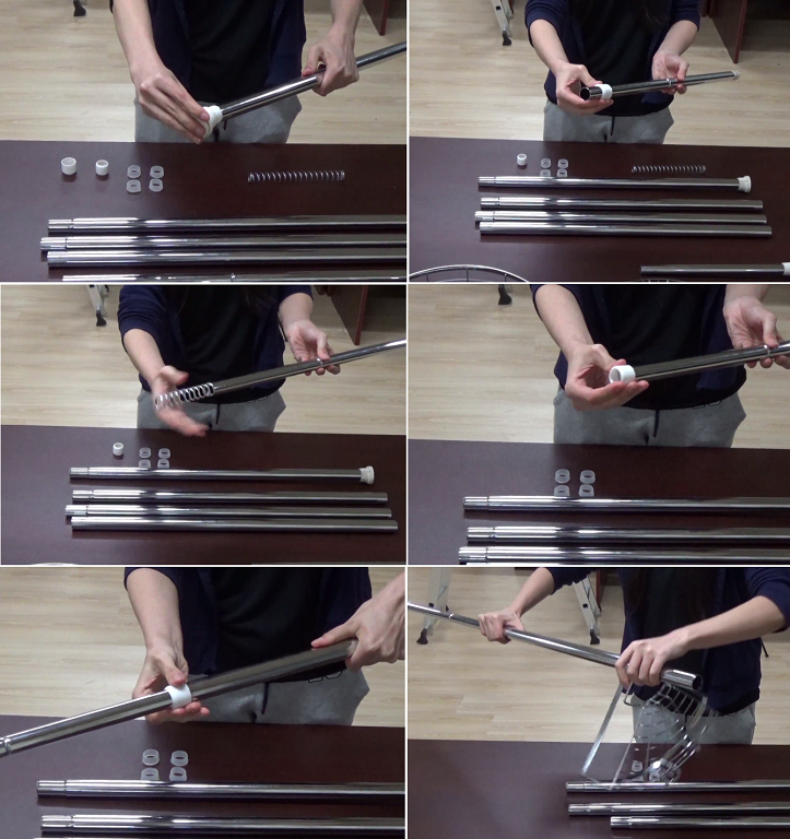 Сборка телескопической полки