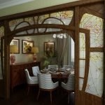 Картины на стенах в столовой