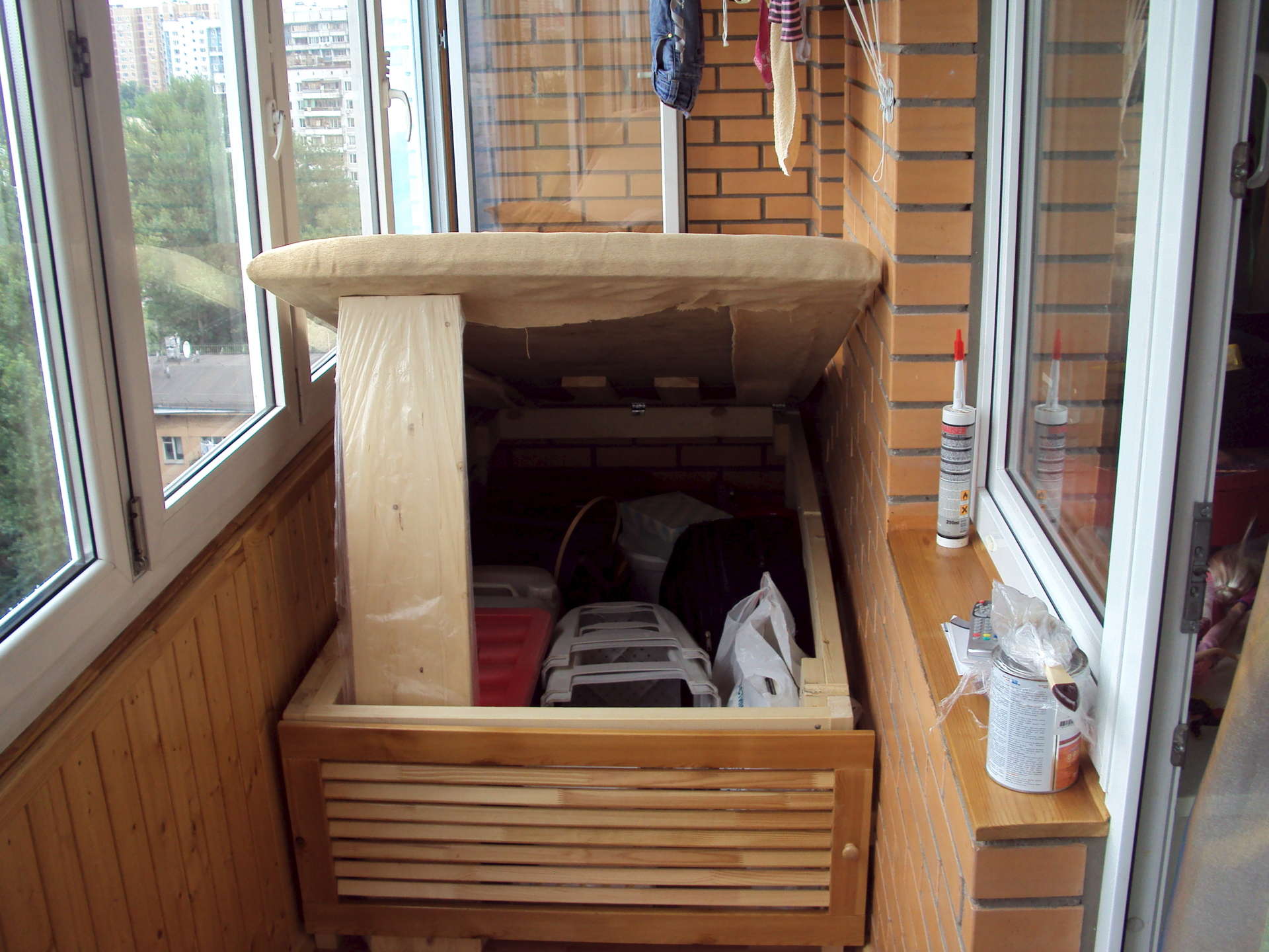ящик диван для балкона
