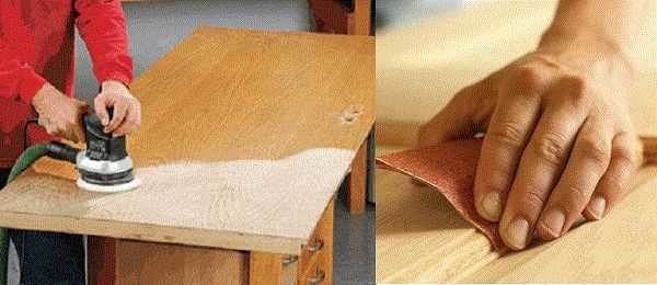 Шлифовка полотна